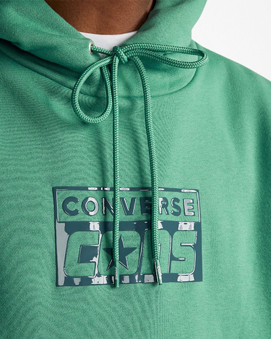 Hanorac Cu Gluga Barbati Converse CONS Fleece Pullover Verzi | RO GQXY0501